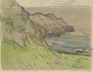 Klippiga kusten i Bretagne Bretonse kustlandschap av Maxime Camille Louis Maufra