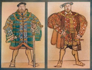 Kostymdesigner för Henry VIII Theatre De Lopera, Paris, 1920, c1920, 1923