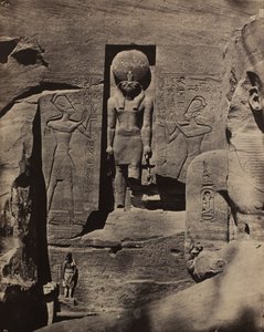 Abu Simbel, Skulpturer vid ingången till Spéos de Phré av Maxime Du Camp