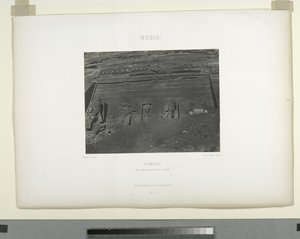 Detalj från det stora templet, Abu Sunbul, Egypten av Maxime Du Camp