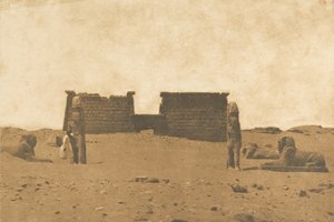 Dromos du Temple de Sébona, April 3, 1850. av Maxime Du Camp