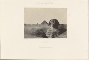 Mellersta Egypten. Sfinxen. av Maxime Du Camp