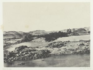 Ingången till den första katarakten, övre Egypten, 184951, tryckt 1852. av Maxime Du Camp