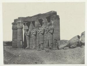 Gournah, Perystyle of the Tomb of Osymandias Ramesseum Occidental, Thebe, 184951. av Maxime Du Camp