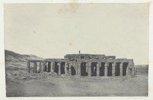 Gournah, Osymandias grav; Thebe, plansch 58 från albumet "Egypte, Nubie, Palestine et Syrie" (1852) av Maxime Du Camp