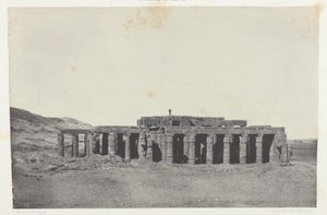 Gournah, Osymandias grav; Thebe, plansch 58 från albumet "Egypte, Nubie, Palestine et Syrie" (1852)
