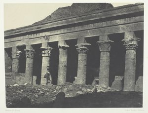 Great Temple of Isis vid Philoe, Oriental Gallery, Nubia, 184951, tryckt 1852. av Maxime Du Camp