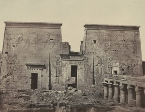Isis stora tempel på Philae av Maxime Du Camp