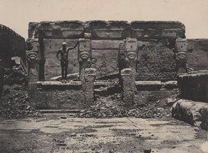 Denderas stora tempel (Teutyres), övre Egypten av Maxime Du Camp