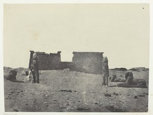 Hémi-Spéos De Séboua, Drômos, Nubia, 184951, tryckt 1852. av Maxime Du Camp