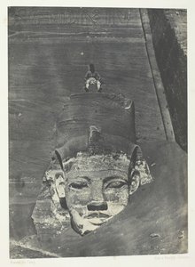 Ibsamboul, Western Colossus Of Spéos De Phrè, Nubia, 184951, tryckt 1852. av Maxime Du Camp