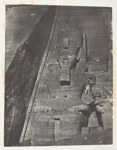 Ibsamboul, Colosse Oriental Du Grand Spéos De Phrè; Nubie, plansch 103 från albumet "Egypte, Nubie, Palestine et Syrie" (1852)