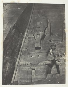 Ibsamboul, Colosse Oriental Du Grand Spéos De Phrè; Nubie, plansch 103 från albumet "Egypte, Nubie, Palestine et Syrie" (1852) av Maxime Du Camp