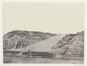 Ibsamboul, Les Deux Spéos; Nubie, plansch 101 från albumet "Egypte, Nubie, Palestine et Syrie" (1852)