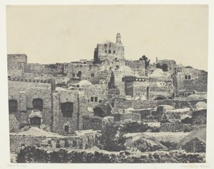 Jerusalem, västra stadsdelen; Palestina av Maxime Du Camp