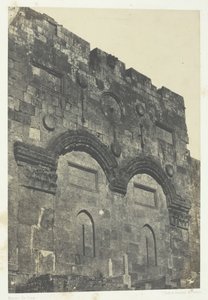 Jerusalem, Golden Gate Bab-El-Daharieh, Palestina, 184951, tryckt 1852. av Maxime Du Camp
