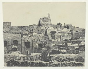 Jerusalem, västra stadsdelen; Palestina av Maxime Du Camp