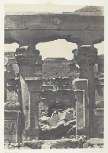 Kalabsheh, Porte du Pronaos; nubia av Maxime Du Camp
