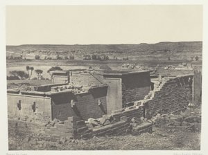 Kalabscheh, allmän syn på templet i Kalabscheh (Talmis); Nubia av Maxime Du Camp
