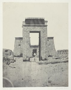 Karnak, Propylone av Temple of Khons; Thebe av Maxime Du Camp