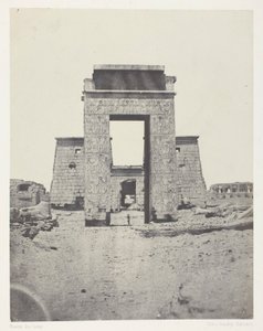 Karnak, Propylone av Temple of Khons; Thebe av Maxime Du Camp