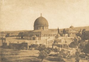 Moskén i Omar, Jerusalem, augusti 1850. av Maxime Du Camp