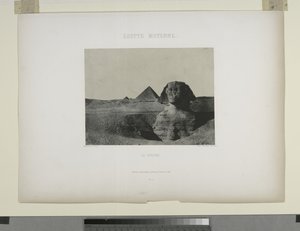 Le Sphinx, Egypten (s/v foto) av Maxime Du Camp