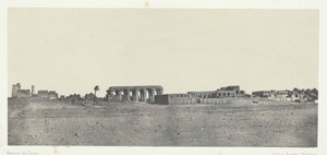 Luxor, General View of the Ruins, Thebe, 184951, tryckt 1852. av Maxime Du Camp