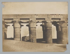 Luxor, palatsets stora kolonnad av Maxime Du Camp