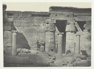 Medinet-Habou, Peristyle of the Palace of Ramses-Méiamoun, Thebe, 184951, tryckt 1852. av Maxime Du Camp