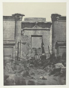 Medinet-Habou, Propylaea of ​​Thutmoseum, Thebe, 184951, tryckt 1852. av Maxime Du Camp