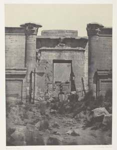Medinet-Habou, Propylaea of ​​Thutmoseum; Thebe av Maxime Du Camp