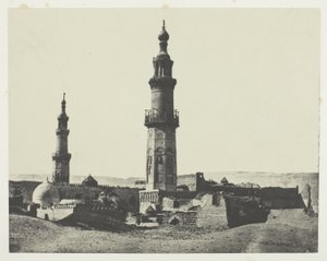 Moskén i Aly-Bey, Girgeh, Övre Egypten, plansch 15 från albumet "Egypte, Nubie, Palestine et Syrie" (1852) av Maxime Du Camp