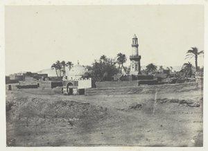 El-Arif-moskén och Murad-Bey-graven, Övre Egypten, plansch 13 från albumet "Egypte, Nubie, Palestine et Syrie" (1852) av Maxime Du Camp