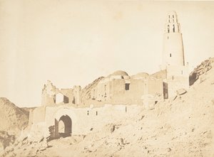 Belal-moskén, söder om Philaes högra strand, 11 april 1850. av Maxime Du Camp