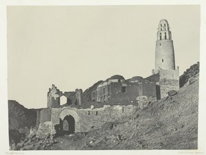 Bellal-moskén i Bab Village, Nubia, 184951, tryckt 1852. av Maxime Du Camp
