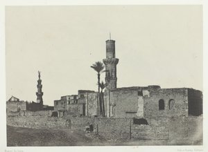 Moskén nära Bab-el-Saïda, Le Kaire, 184951, tryckt 1852. av Maxime Du Camp
