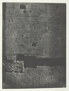 Västra muren, Isis stora tempel i Filoe, Nubia, 184951, tryckt 1852. av Maxime Du Camp