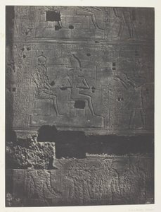 Västra muren, Isis stora tempel i Philoe; Nubien, plansch 78 från albumet "Egypte, Nubie, Palestine et Syrie" (1852) av Maxime Du Camp