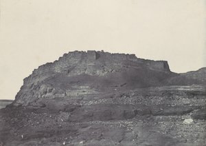 Nubia. Ibrym fästning Ancient Premmis. Utsikt mot söder, 1850. av Maxime Du Camp