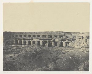 Karnak Palace, privata lägenheter i palatset, Promenade of Tothmes III; Thebe av Maxime Du Camp