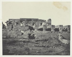 Karnak Palace, södra ingången till Hypostyle Hall; Thebe av Maxime Du Camp
