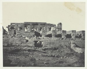 Karnak Palace, Södra ingången till Hypostyle Hall, Thebe, 184951, tryckt 1852. av Maxime Du Camp
