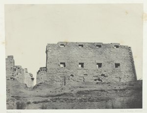 Karnak Palace, Great Pylones of the South-West, Thebe, 184951, tryckt 1852. av Maxime Du Camp