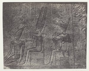 Karnak Palace, Exteriör Skulpturer av Granit Sanctuary; Thebe av Maxime Du Camp