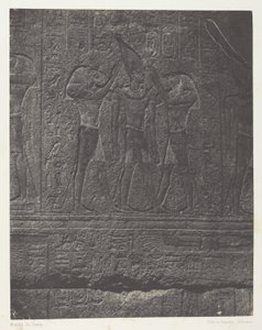 Karnak Palace, Exteriör Skulpturer av Granit Sanctuary; Thebe av Maxime Du Camp