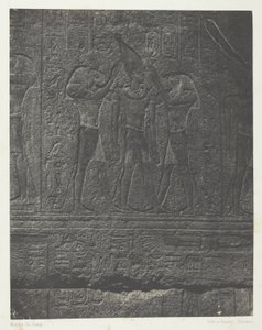 Karnak Palace, Exteriör Skulpturer av Granit Sanctuary; Thebe av Maxime Du Camp