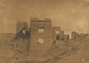 Paviljong eller Gyneceum av Rhamses-Meiamoun, i Medinet-habou, 1849-50. av Maxime Du Camp