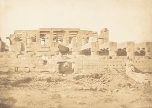 Södra dörren till Hypostyle Hall av Palace of Karnac Thebe, 1849-50. av Maxime Du Camp
