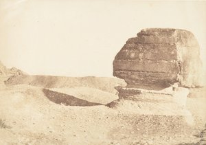 Profile du grande Sphinx, pris du Sud, december 1849. av Maxime Du Camp